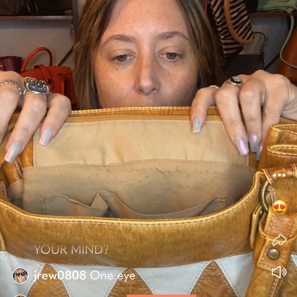 Dolce & Gabbana Tan & White Harlequin Shoulder Bag - Picture 2 of 10